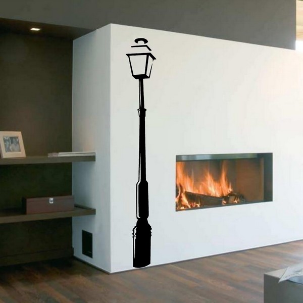 Exemple de stickers muraux: Lampadaire 2